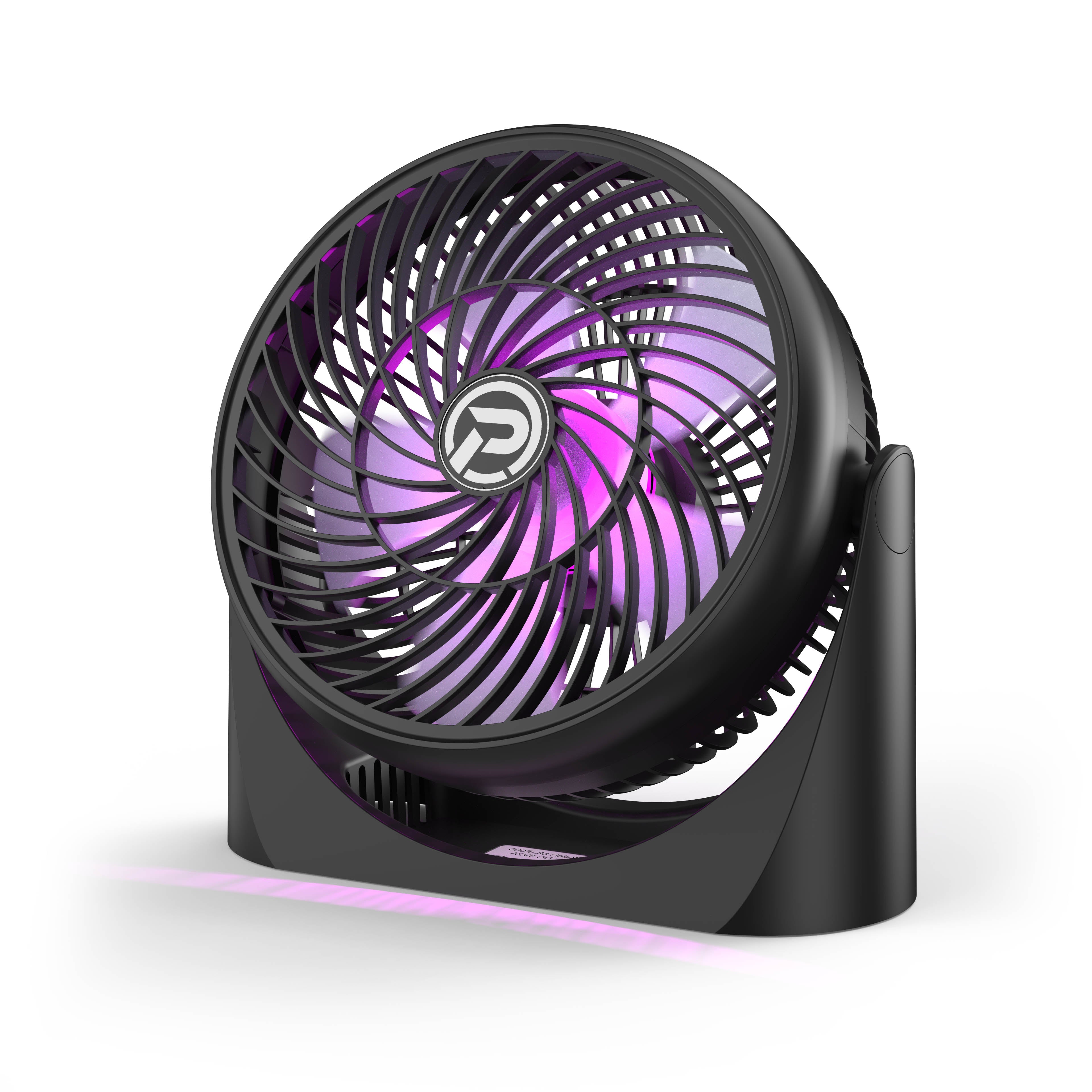 Purple desk clearance fan